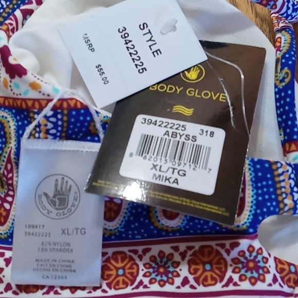 BODY GLOVE Womens Bikini EXTRA LARGE TOP XL New Summer Cruisewear ABYSS MIKA - Picture 3 of 4